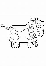 Coloring Cow Pages Printable sketch template