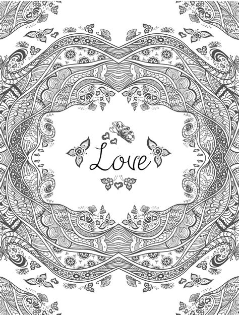printable valentines adult coloring pages page