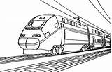 Treno Disegno Locomotive Transport Treni Colorear Trenino Zug Transporte Stampare Ausmalbild Frecciarossa sketch template