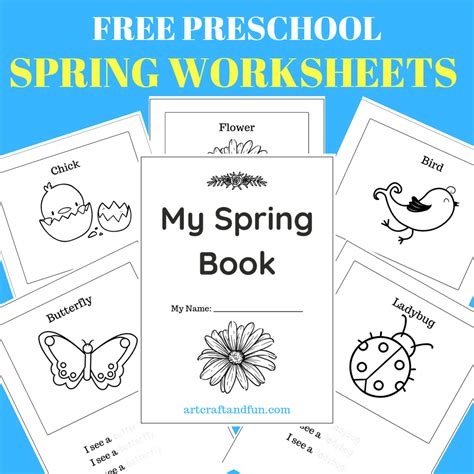 printable spring worksheet  kindergarten  crafts