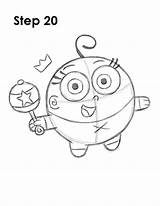 Poof Fairly Oddparents Nickelodeon Cartoon sketch template