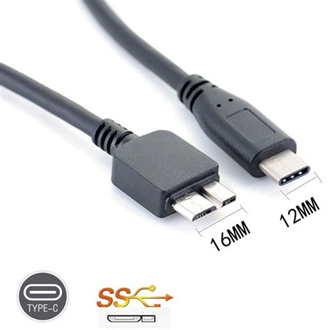 Usb 3 1 Type C To Usb 3 0 Micro B Cable Connector For Hard