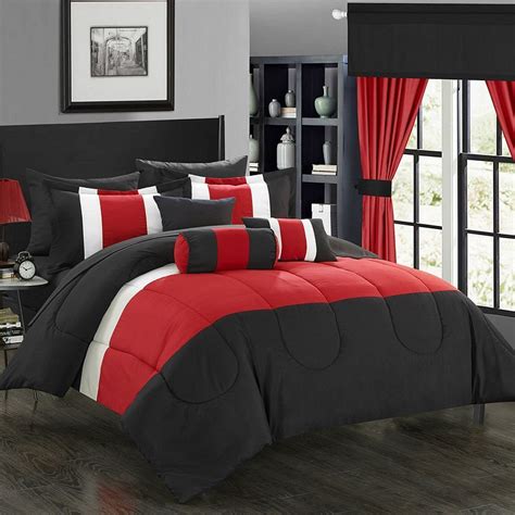 chic home  piece mackenzie bedding set comforter sets bedroom red king comforter sets