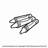 Crayon Clipart Line Cliparts Library sketch template