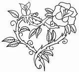 Pages Coloring Roses Crosses Getcolorings Rose Printable Flowers sketch template
