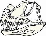 Huesos Dinosaurio Dinosaurios Imprimir sketch template
