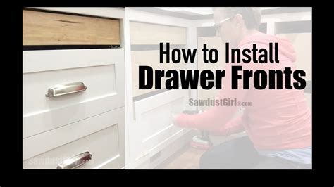 easily install cabinet drawer fronts youtube