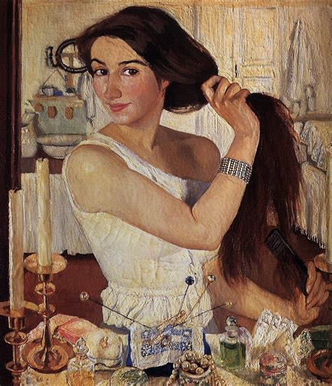 Slowlyeden Zinaida Serebriakova Self Portrait At The Dressing Table