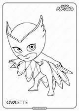 Owlette Masks sketch template