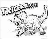 Dinosaur Triceratops Pages Coloring Color Dinosaurs Print Coloringpagesonly sketch template
