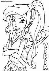 Vidia Fairy Coloring Pages Colorings sketch template