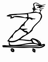 Letter Skateboard Coloring Alphabet Categories sketch template