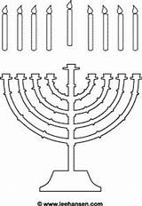 Menorah Hanukkah Coloring Printable Activity Clipart Candles Sheet Pages Jewish Happy Sheets Colouring Worksheets Cut Print Hannukah Leehansen Color Para sketch template