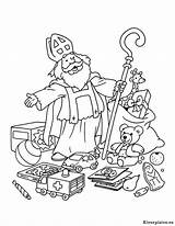 Sinterklaas Kleurplaten Speelgoed Kleurplaat Animaatjes Plaatje Basisschool Kerst sketch template