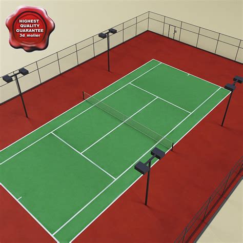 tennis court 3d model