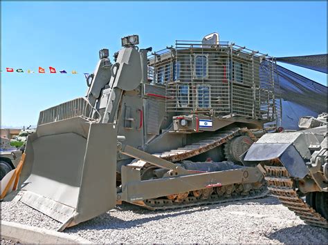 idf dr armored bulldozer zemk  idf caterpillar  doo flickr