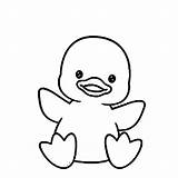 Duck Coloring Pages Duckling Baby Drawing Printable Colouring Kids Ducks Cartoon Ugly Preschoolers Chicken Little Clipartmag Print Choose Board sketch template