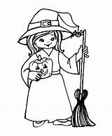 Witch Coloring Pages Pretty Printable sketch template
