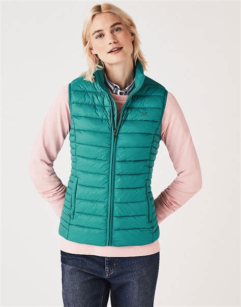 womens quilted lightweight gilet  crew clothing company