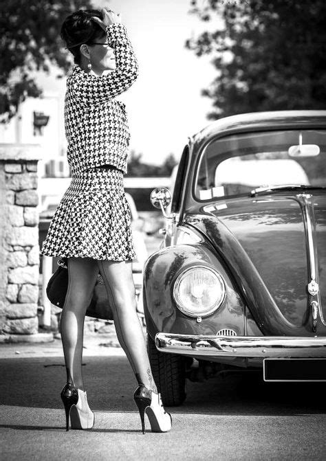 Pin By • R • On •vrooom• Car Girls Classic Style Women Nylons Heels