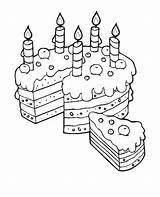 Ausmalbilder Tocolor Geburtstag Geburtstagstorte sketch template