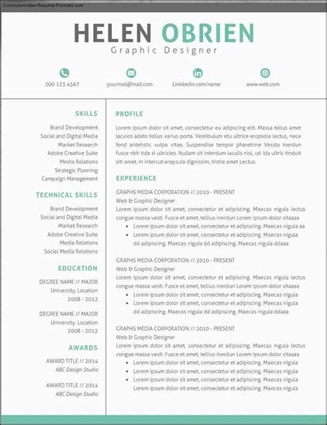 modern professional resume templates  samples examples format