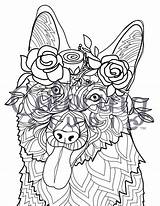 Coloring Pages Labradoodle Adult Printable Lab German Shepherd Chocolate Color Adults Posh Colouring Dog Mandala Puppy Doodle Flower Getdrawings Getcolorings sketch template