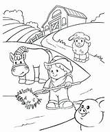 Rural Coloring Pages Community Para Comunidad Colorear Granjero Farmville 為孩子的色頁 sketch template