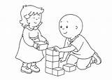 Caillou 4kids sketch template