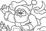 Coloring Santa Five Kids High Pages Printable sketch template