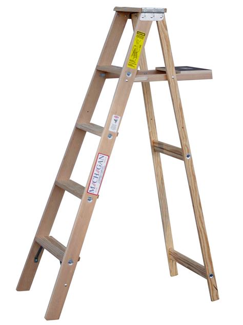 ft wooden step ladder home tech