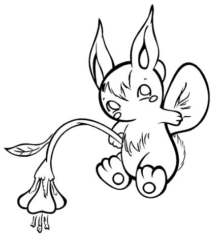 rabbits  coloring pages