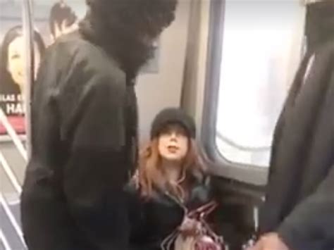 woman punched in the face by man she asked to stop manspreading on new york subway the