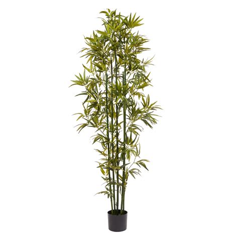pure garden artificial bamboo tall faux potted indoor floor plant walmartcom