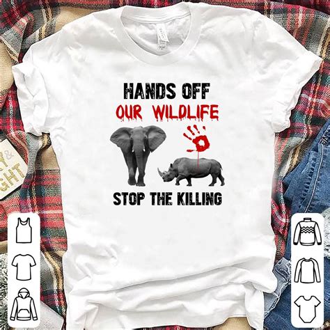 elephant and rhino hands off our wildlife stop the killing