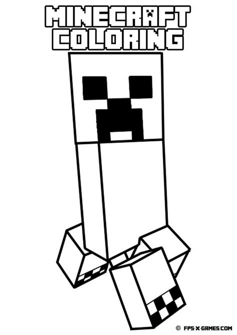minecraft coloring pages  large images books worth reading