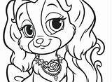 Princess Pets Coloring Pages Disney Palace Getcolorings Print sketch template