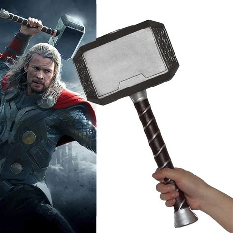 Avengers 4 Endgame Thor Hammer Captain American Cosplay Mjolnir Marvel