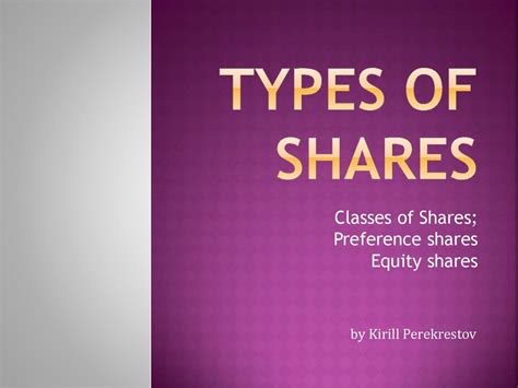 types  shares