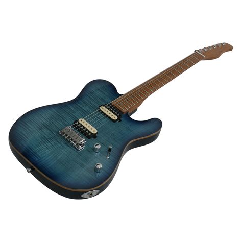 sire larry carlton  fm electric guitar  transparent blue andertons
