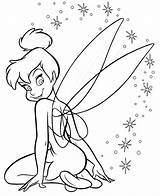 Colorir Tinkerbell Fadinha Tinker sketch template