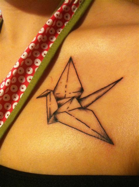 fresh origami paper crane  jimbo  boulevard tattoo anderson sc