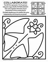 Collaborative Symmetry Coloring Radial Pages Collaborate Activity Colouring Elementary Activities Decorate Classroom Teacherspayteachers Visit Spring Choose Board Sold sketch template
