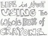Coloring Pages Sayings Quotes Library Clipart Printable sketch template