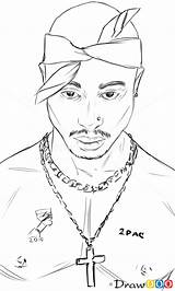 Drawing Singers Tupac Famous Draw Shakur Coloring Pages 2pac Step Aaliyah Drawings Easy Para Desenhos Drawdoo Dibujos Rapper Sketch Sketches sketch template