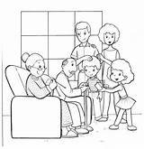 Familia Familias Dibujar sketch template