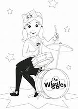 Emma Wiggles Pages Coloring Colouring Kids Birthday Treehouse Party Band Print Getdrawings sketch template