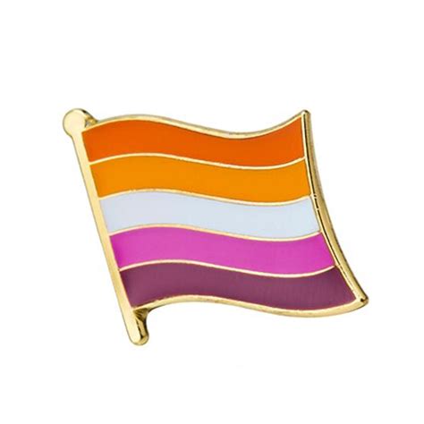 lesbian wavy flag pin badge the pride shop wholesale