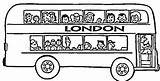 Bus London Coloring Decker Double Pages Tour School City Color Kids Its Template Print Netart Clip Sketch Templates Tourist Search sketch template