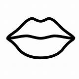 Lips Icon Mouth Nose Coloring Library Lip Line Getdrawings Kiss sketch template